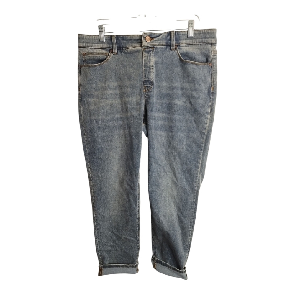 Soft‎ Surroundings Supremely Soft High Rise Straight Leg Preppy Pull On Jean LP